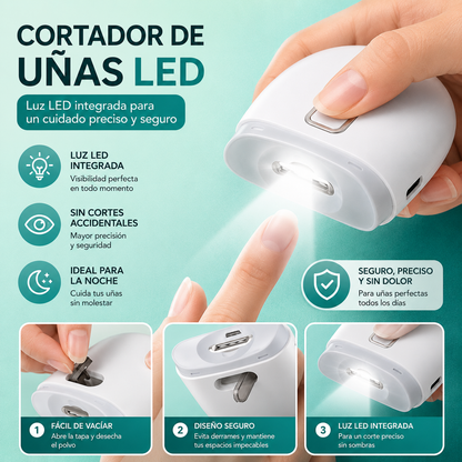 Cortador de uñas LED