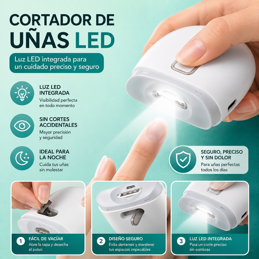 Cortador de uñas LED